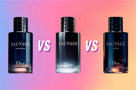 dior sauvage parfum vs eau de parfum